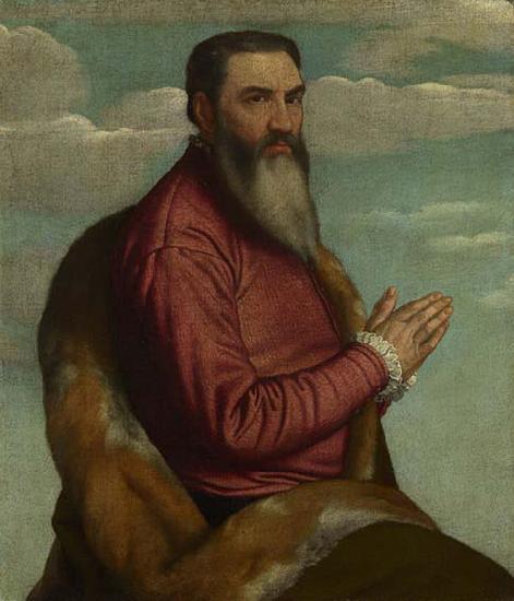 MORETTO da Brescia Praying Man with a Long Beard Sweden oil painting art